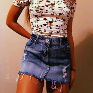 Denim skirt